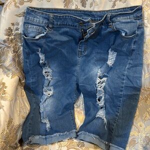 Women’s distressed shorts
